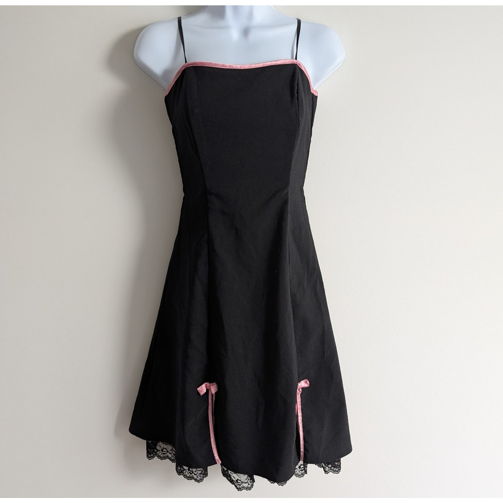 A Byer Midi Dress Women 5 Vintage Lolita Coquette Goth Homecoming 90s Whimsigoth
